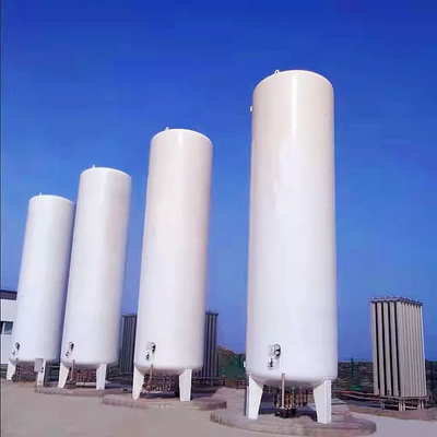 El tanque de almacenamiento líquido criogénico vertical de Q245R para transportar el nitrógeno