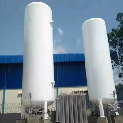 El tanque de almacenamiento criogénico líquido del soporte vertical para el almacenamiento químico