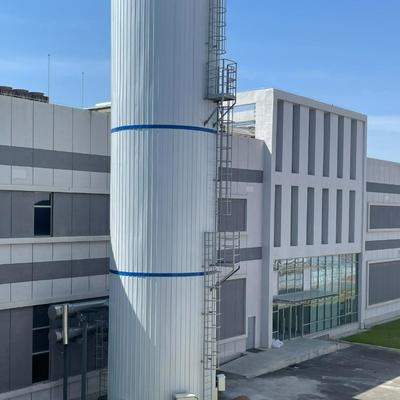 En el caso de las instalaciones de almacenamiento de CO2 líquido criogénico industrial, el depósito de almacenamiento de 10 M3 Lng