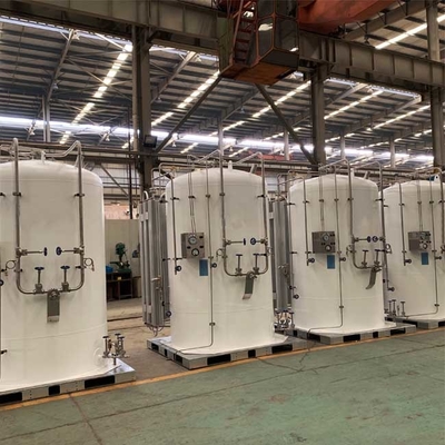 La barra micro de los tanques 16 del bulto del N2 líquido, 5000 litros abulta almacenamiento del CO2
