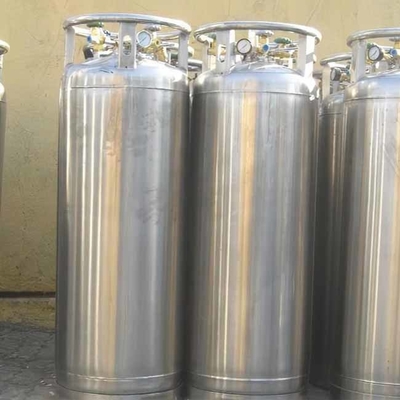 Cilindro criogénico 210l, los tanques del Dewar de la categoría alimenticia de oxígeno desprendibles del Dewar