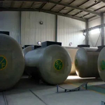 plástico de gasolina y aceite de la fibra de vidrio FRP del tanque de almacenamiento 100cbm 70m3 SF