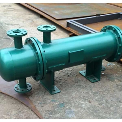Condensador tubular doble espiral del cambiador de calor de la hoja de tubo 4.0m3/H 8.0m3/H