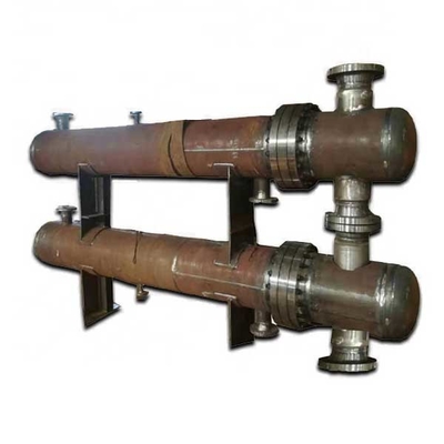 condensador del vapor del cambiador de calor de la hoja de tubo doble 7.5kw 0.8-2.0m m