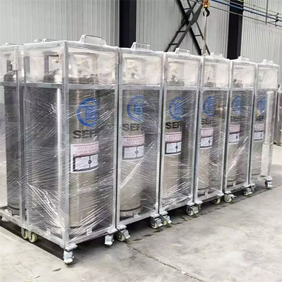 Cilindro criogénico químico 195l del Dewar con el marco para Lar Lco 2 Lo2 Ln2
