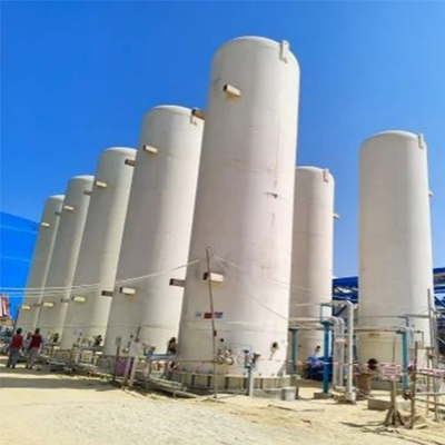 Tanques de almacenamiento criogénico de oxígeno líquido de 5m3 y 16 bares