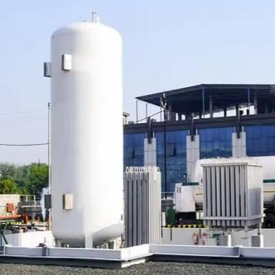 El contenido de GNL en el tanque de almacenamiento criogénico de 5-100 toneladas para GNL LOX -196°C a 50°C