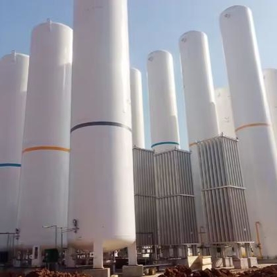 50-100 m3 Tanque de almacenamiento de oxígeno líquido criogénico CO2 6058 mm de longitud