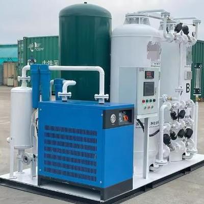 Generador de oxígeno PSA específico para hospitales con sistema de control PLC y construcción de acero inoxidable para suministro de oxígeno médico