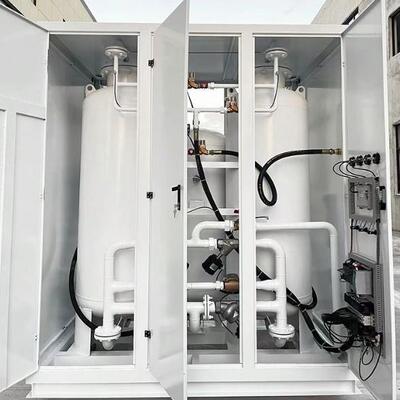 Generador de nitrógeno PSA de alto flujo de alta pureza con construcción de acero inoxidable