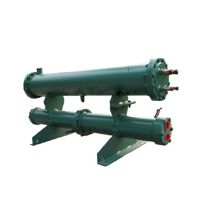 condensador y evaporador del acero de carbono del cambiador de calor de la hoja de tubo doble 0.1-10m/S