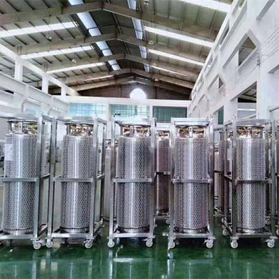 almacenamiento del nitrógeno de la botella del Dewar del argón del tanque 495L del Dewar de 195L 2.3MPa LN2
