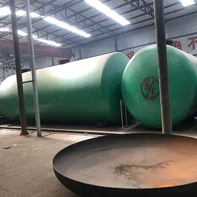 plástico subterráneo de gasolina y aceite del vidrio FRP de la capa doble del tanque de almacenamiento de 30m3 40m3
