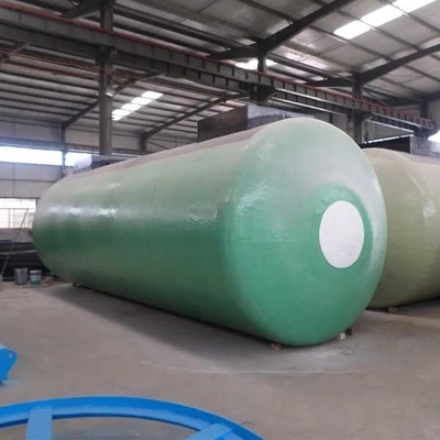 Capa doble industrial de gasolina y aceite de acero del tanque de almacenamiento de la fibra de vidrio 30000-50000L