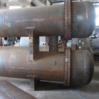 condensador del vapor del cambiador de calor de la hoja de tubo doble 7.5kw 0.8-2.0m m